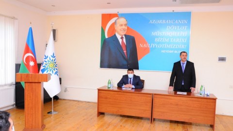 YAP Naftalan Şəhər Təşkilatının sədri ictimaiyyətə təqdim olunub