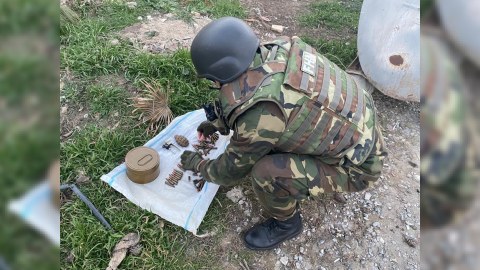 Sabunçuda hərbi sursatlar aşkarlandı