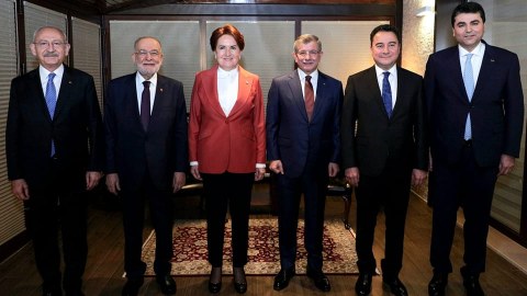 Türkiyənin 6 müxalif lideri bir araya gəldi