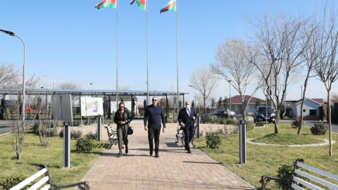Prezident xüsusi nümayəndəliyin qərargahına baş çəkdi - FOTOLAR