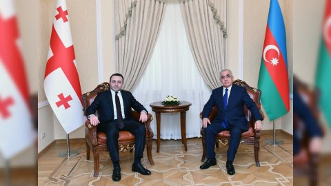 Əli Əsədov Qaribaşvililə müzakirə apardı