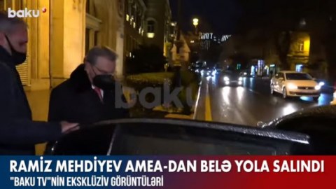 Ramiz Mehdiyev belə yola salındı - VİDEO