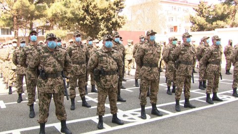 DİN və Daxili Qoşunların hərbçilərinə "Müharibə veteranı" adı VERİLDİ