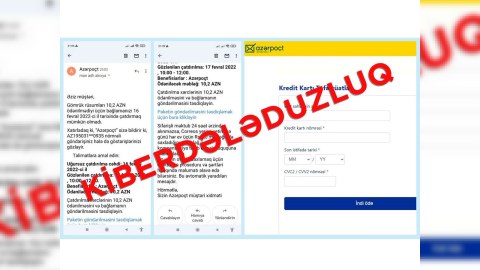 “Azərpoçt” adından saxta məktublar göndərilir