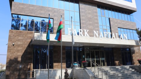 Naftalanda açılan yeni otel kompleksi - FOTOLAR