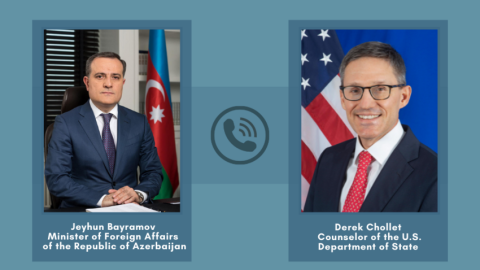 Ceyhun Bayramov ABŞ rəsmisilə Ukraynanı müzakirə etdi