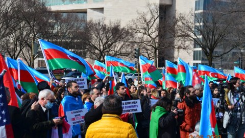 Vaşinqtonda Ümumamerika Xocalı mitinqi - FOTOLAR