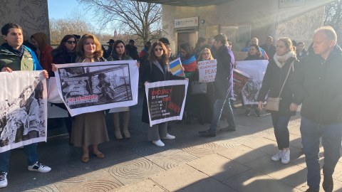 Londonda Xocalı yürüşü keçirildi