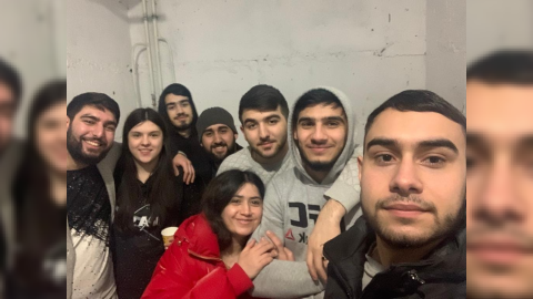 Kiyevdəki TƏLƏBƏLƏRİMİZ - Bunkerdəyik, ərzaq təminatımız var