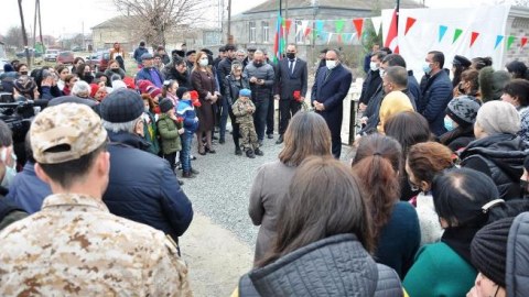 Qızılhacılıda Şəhid bulağı istifadəyə verildi - FOTO