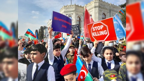 İstanbulda Xocalı aksiyası təşkil edilib