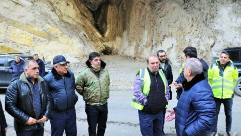Saleh Məmmədov Murovdağ tunelinin tikintisilə tanış oldu