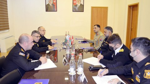 Pakistan nümayəndələri Hərbi Dəniz Qüvvələrində - FOTO