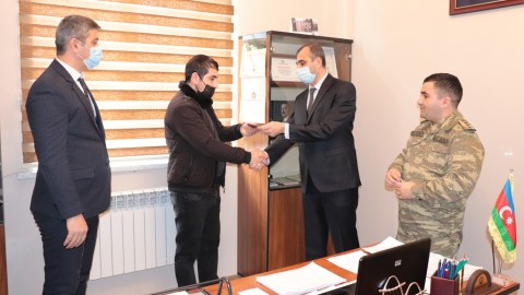 Vətən müharibəsi iştirakçılarına medallar təqdim olundu