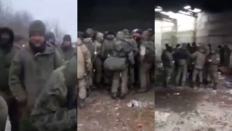 Rusiyalı hərbçilər Ukraynada etiraza qalxdı: “3-4 gündür acıq” - VİDEO