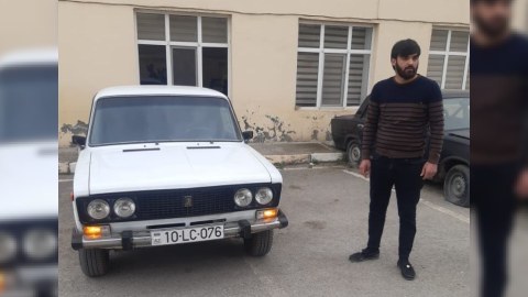 Narkotik çəkib maşın sürən gənc saxlanıldı