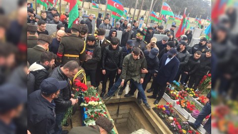 Şəhid əsgər İkinci Şəhidlər xiyabanında dəfn olundu