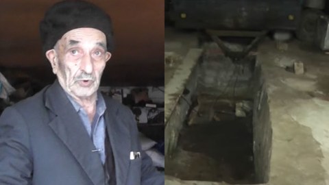 Sahibi iti konfet oğurladığına görə asıb - VİDEO  