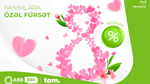ABB-dən xanımlara 8% keşbək
