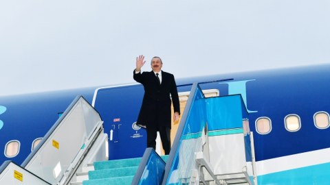 Prezidentin Türkiyəyə səfəri başa çatdı - FOTO