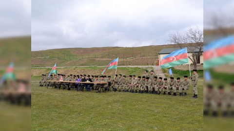 Novruz bayramı ərəfəsində hərbçilərlə görüş olub