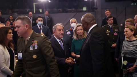 Hulusi Akar amerikalı həmkarı ilə görüşdü