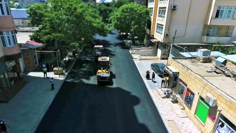 Bakıxanovda küçələr təmir edilir