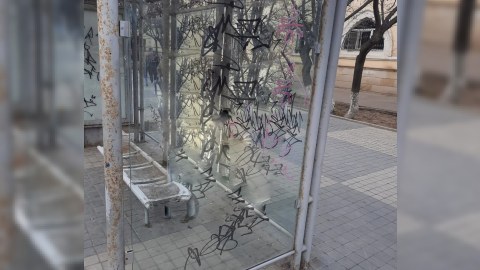 Dayanacağa şəkil çəkən uşaqlar polisə çağırıldı