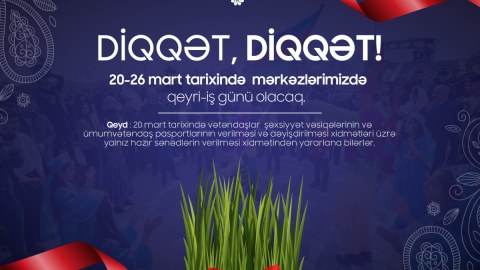 “ASAN xidmət” və “ASAN kommunal” bu tarixlərdə işləməyəcək
