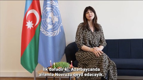 BMT rəsmisindən Novruz təbriki - VİDEO