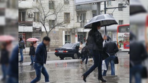 Sabah Bakıda hava yağıntılı olacaq
