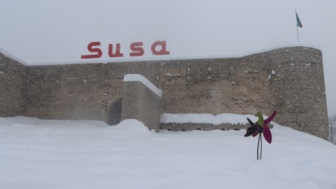 Şuşanın qarlı baharı - FOTOLAR