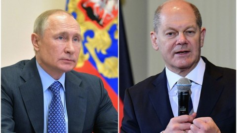 Putin Almaniya kansleri ilə Ukraynanı müzakirə etdi