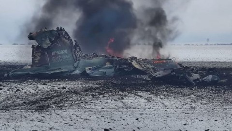 Rusiyaya məxsus daha bir qırıcı VURULDU