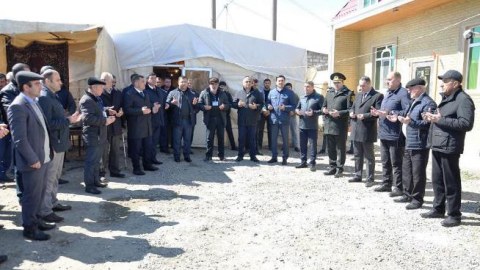Qaradağlıda şəhidin ildönümü mərasimi keçirildi - FOTO
