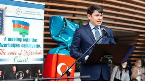 Dubayda Azərbaycan icması ilə görüş keçirildi - FOTO