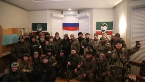 Kadırov Ukraynada rus döyüşçülərlə bir arada - FOTO