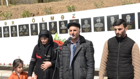 Lerikdə şəhidin xatirəsinə inşa edilmiş bulaq kompleksinin açılışı olub - FOTOLAR