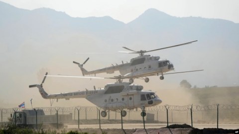 Sülhməramlılarn helikopteri qəzaya uğradı - Ölənlər var