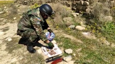 Bakıda döyüş sursatları tapıldı