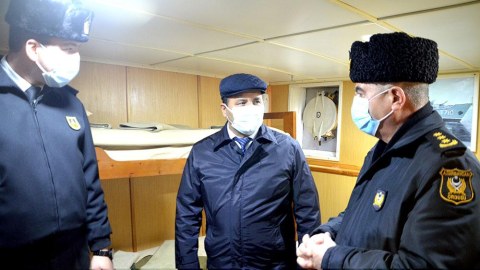 Ombudsmanın nümayəndələri hərbi hissədə - FOTO
