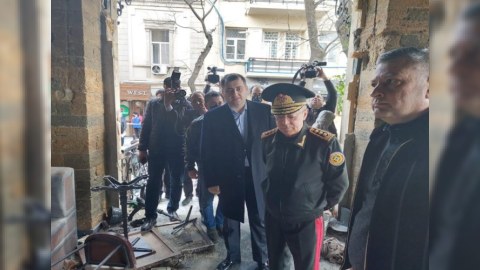 Nazir hadisə baş verən əraziyə baş çəkdi