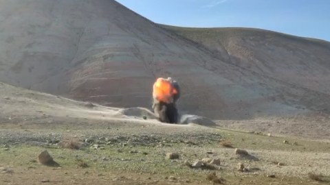 Xızıda tank mərmisi aşkarlanıb - VİDEO