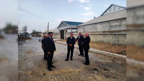 Goranboyda abadlıq işləri davam edirilir - FOTO