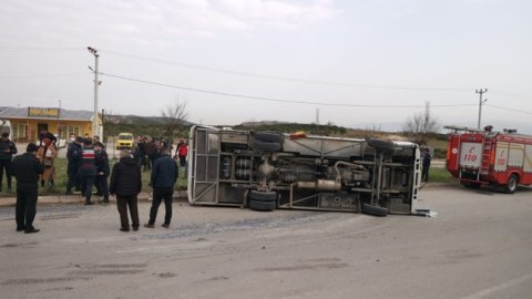 Türkiyədə yol qəzası - 22 nəfər yaralandı