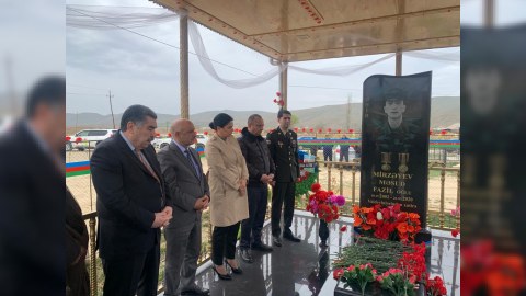 Şəhidin doğum günündə xatirəsi anılıb - FOTO