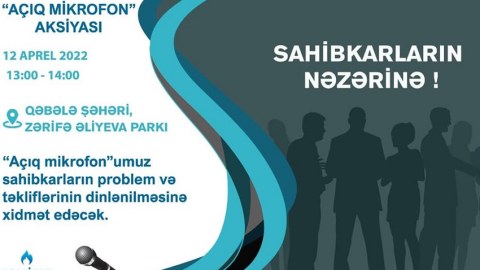 “Azəriqaz” Qəbələdə sahibkarlarla görüşəcək