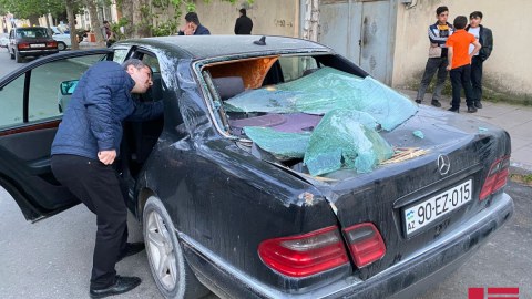 Bərdədə güclü külək, 3 nəfər xəsarət aldı