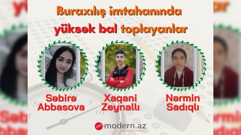 Onlar buraxılış imtahanlarında yüksək bal topladılar - FOTO