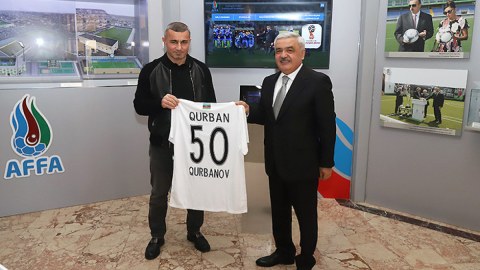 AFFA prezidenti Qurban Qurbanovu təbrik etdi